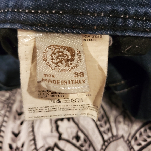 MEN'S JEANS DIESEL PHEYO W 38" L34" MADE IN ITALY WASH 0088Z - Picture 7 of 7